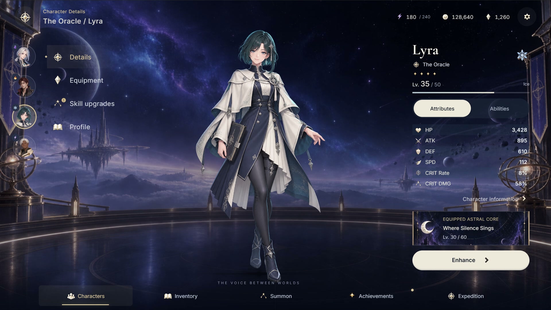 Turn-Based JRPG UI Template for ReLayer — Lyra · Character