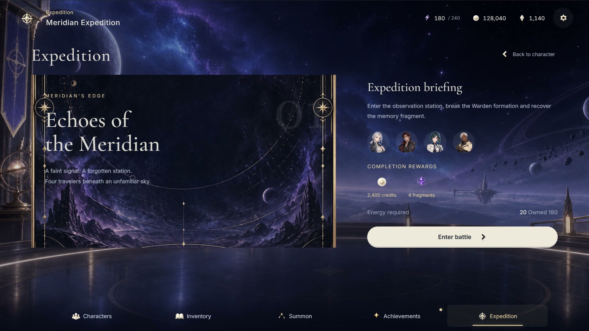 Turn-Based JRPG UI Template for ReLayer — Expedition map