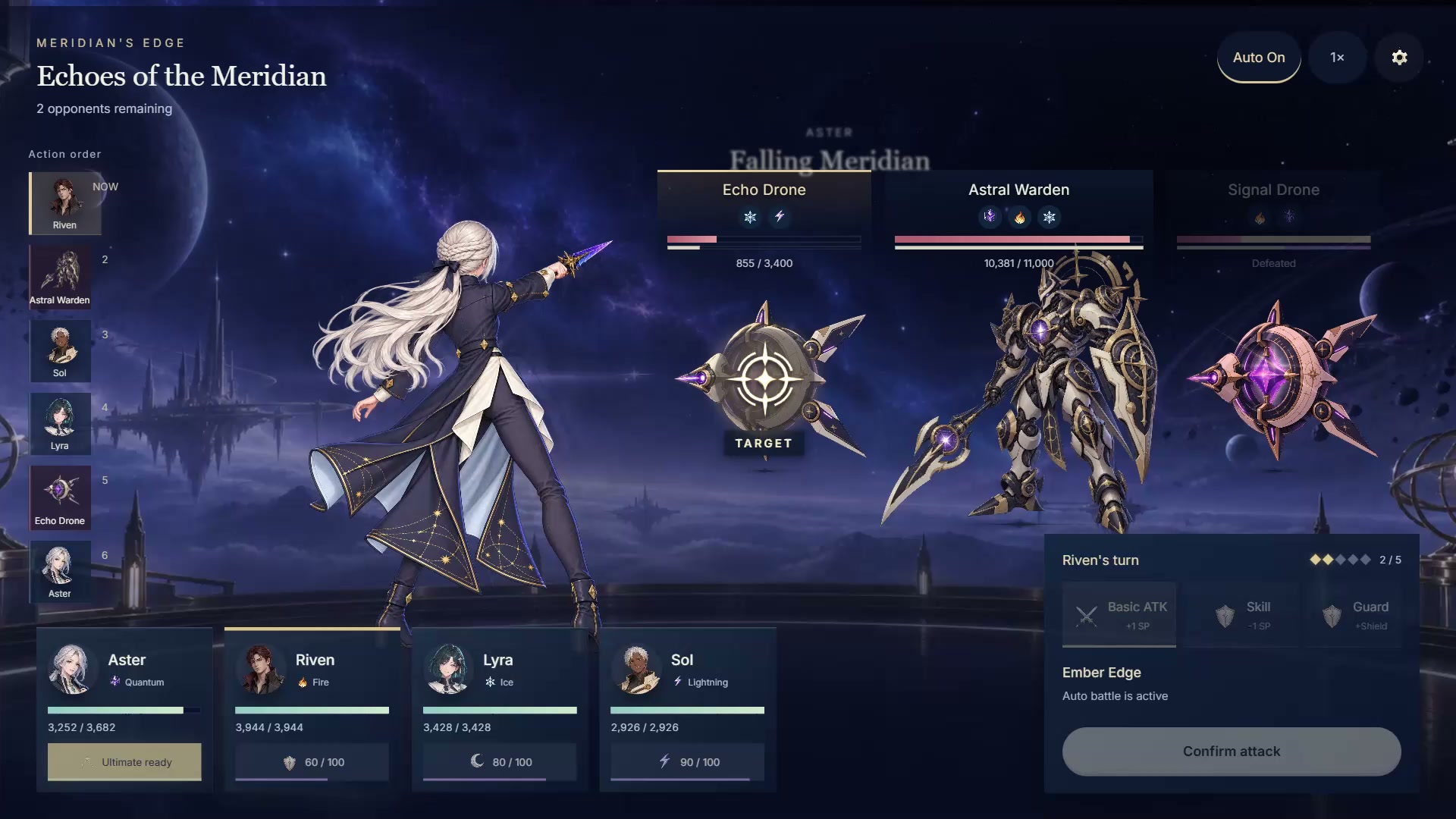Turn-Based JRPG UI Template for ReLayer — Aster · Attack