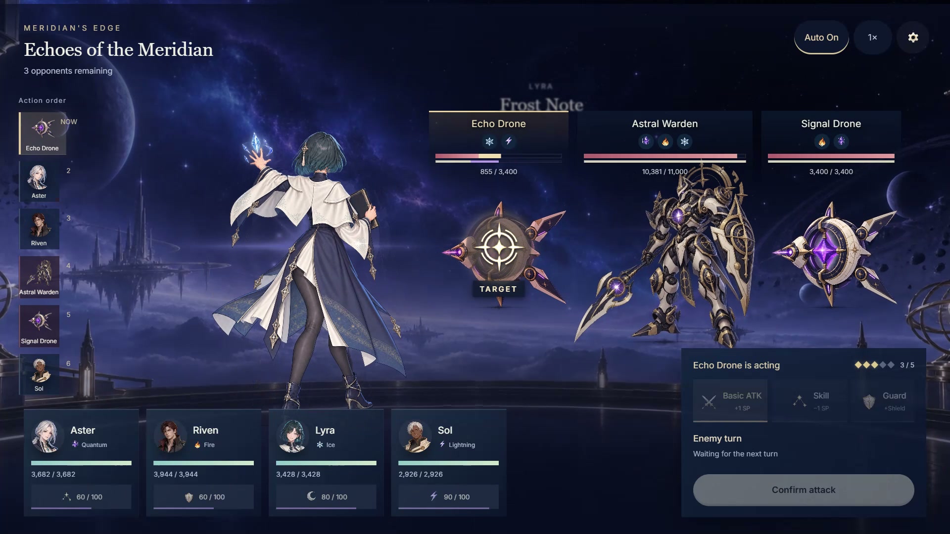 Turn-Based JRPG UI Template for ReLayer — Lyra · Cast